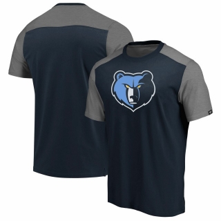 Men's NBA Memphis Grizzlies Fanatics Branded Iconic Blocked T-Shirt – NavyHeathered Gray