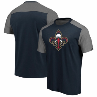Men's NBA New Orleans Pelicans Fanatics Branded Iconic Blocked T-Shirt – NavyHeathered Gray