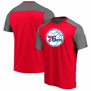 Men's NBA Philadelphia 76ers Fanatics Branded Big & Tall Iconic T-Shirt – RedHeathered Gray
