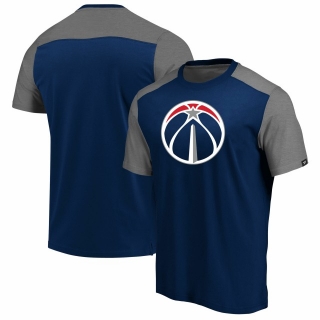 Men's NBA Washington Wizards Fanatics Branded Iconic Blocked T-Shirt – NavyHeathered Gray