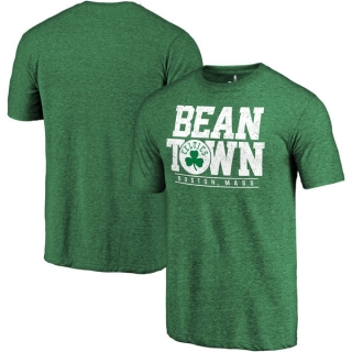 Men's NBA Fanatics Branded Boston Celtics Kelly Green Hometown Collection Bean Town Tri-Blend T-Shirt