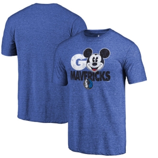 Men's NBA Fanatics Branded Dallas Mavericks Royal Disney Rally Cry Tri-Blend T-Shirt