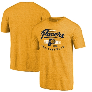 Men's NBA Fanatics Branded Indiana Pacers Gold Pace Car Hometown Collection Tri-Blend T-Shirt