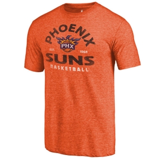 Men's NBA Fanatics Branded Phoenix Suns Orange Vintage Arch Tri-Blend T-Shirt