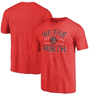 Men's NBA Fanatics Branded Toronto Raptors Red Sharp Tooth Hometown Collection Tri-Blend T-Shirt