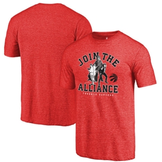 Men's NBA Fanatics Branded Toronto Raptors Red Star Wars Alliance Tri-Blend T-Shirt