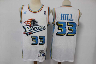 Wholesale NBA Detroit Pistons Hill Adidas Retro Jerseys (1)