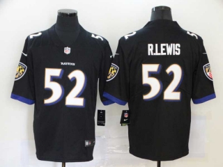 Men's NFL Baltimore Ravens #52 Ray Lewis Nike Black Retired Jersey (1)