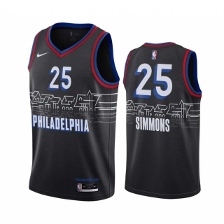 Wholesale NBA Philadelphia 76ers Simmons Jerseys City Edition (4)