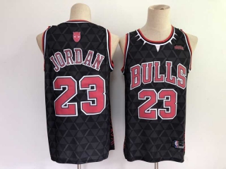 Men's NBA Chicago Bulls Michael Jordan X Black Panther Limiter Jersey
