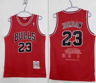 Men's NBA Chicago Bulls Michael Jordan Jerseys Autograph Edition (31)