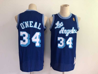 Men's NBA Los Angeles Lakers Shaquille O'Neal Retro Jerseys (2)