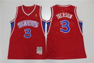 Men's NBA Philadelphia 76ers Iverson Retro Jersey (10)