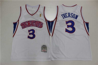 Men's NBA Philadelphia 76ers Iverson Retro Jersey (9)