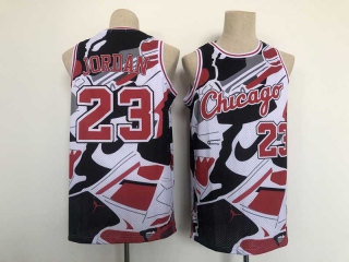 Men's NBA Chicago Bulls Michael Jordan Jerseys Shoe Edition (33)