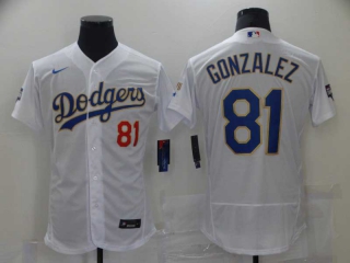 Wholesale Men's MLB Los Angeles Dodgers Flex Base Jerseys (67)