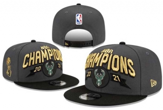 Wholesale NBA Milwaukee Bucks 2021 NBA Finals Champions Snapback Adjustable Hats 8003