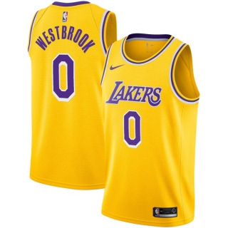 Men's Los Angeles Lakers Russell Westbrook Nike Gold Jersey Icon Edition