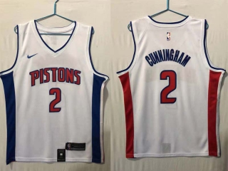 Men's Detroit Pistons Cade Cunningham Nike White Jersey