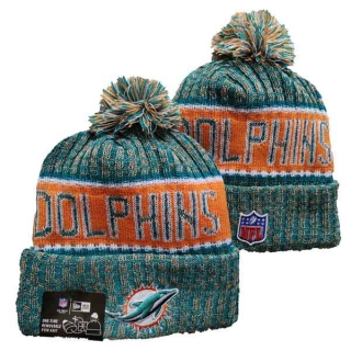 Wholesale NFL Miami Dolphins Knit Beanie Hat 3037