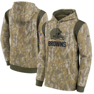 Men's NFL Cleveland Browns Nike Camo 2021 Pullover Hoodie