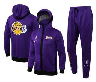 Men's NBA Los Angeles Lakers Full Zip Hoodie & Pants (3)