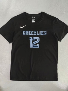 Men's NBA Memphis Grizzlies Ja Morant 2022 Black T-Shirts (2)