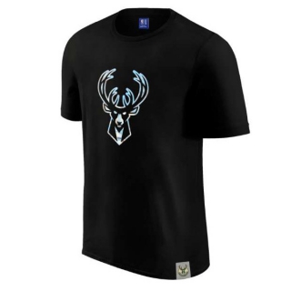 Men's NBA Milwaukee Bucks 2022 Black T-Shirts