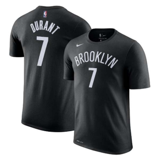 Men's NBA Brooklyn Nets Kevin Durant 2022 Black T-Shirts (3)