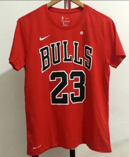 Men's NBA Chicago Bulls Michael Jordan 2022 Red T-Shirts (2)