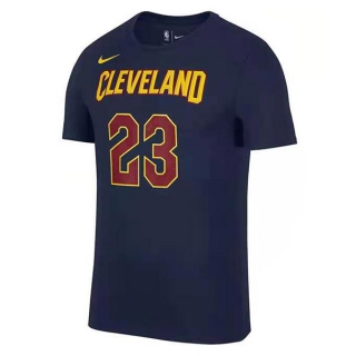 Men's NBA Cleveland Cavaliers LeBron James 2022 Navy T-Shirts (3)