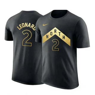 Men's NBA Toronto Raptors Kawhi Leonard 2022 Black T-Shirts (1)