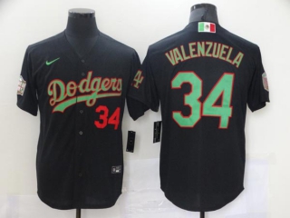 Men's MLB Los Angeles Dodgers Fernando Valenzuela #34 Jersey (8)