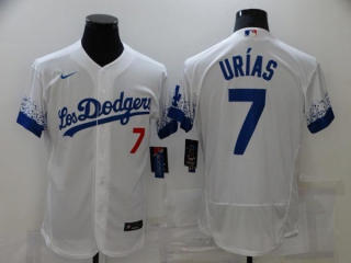 Men's MLB Los Angeles Dodgers Julio Urías #7 Flex Base Jersey (14)