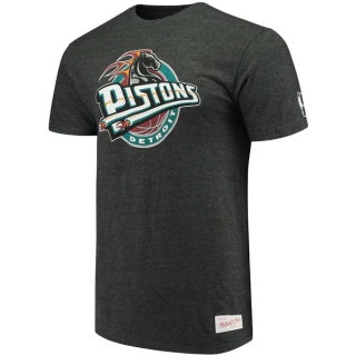 Men's NBA Detroit Pistons 2022 Black T-Shirts (1)