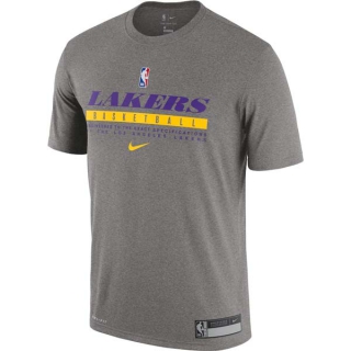 Men's NBA Los Angeles Lakers 2022 Grey T-Shirts (10)