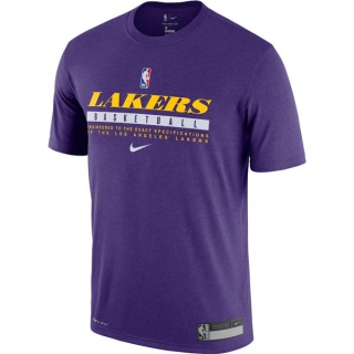 Men's NBA Los Angeles Lakers 2022 Purple T-Shirts (11)