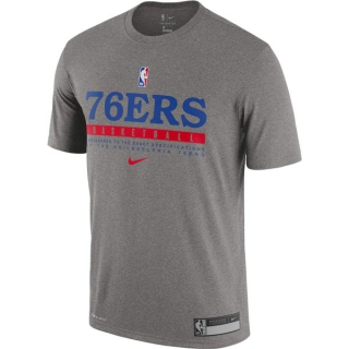 Men's NBA Philadelphia 76ers 2022 Grey T-Shirts (5)