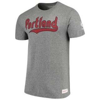 Men's NBA Portland Trail Blazers 2022 Grey T-Shirts (1)