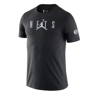Men's NBA Brooklyn Nets 2022 Jordan Black T-Shirts (8)