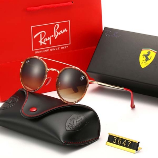 Ray-Ban 3647 Ferrari Double Bridge Round Sunglasses AAA (4)