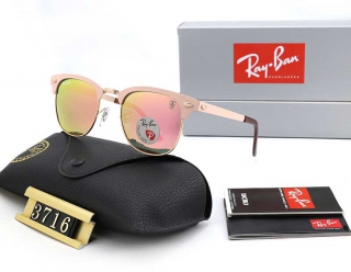 Ray-Ban 3716 Clubmaster Metal Square Sunglasses AAA (3)