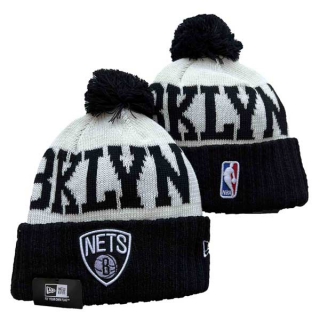 Wholesale NBA Brooklyn Nets New Era Black Beanies Knit Hats 3010