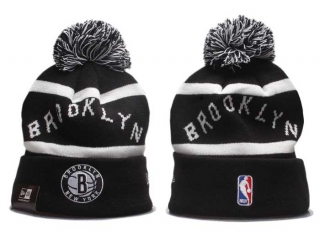 Wholesale NBA Brooklyn Nets New Era Black Beanies Knit Hats 5004