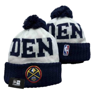 Wholesale NBA Denver Nuggets New Era Navy Beanies Knit Hats 3003