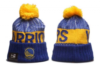 Wholesale NBA Golden State Warriors New Era Blue Beanies Knit Hats 5003