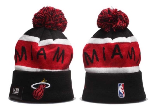 Wholesale NBA Miami Heat New Era Black Beanies Knit Hats 5007