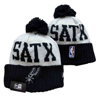 Wholesale NBA San Antonio Spurs New Era Black Beanies Knit Hats 3003
