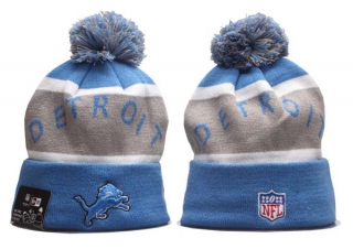 NFL Detroit Lions New Era Blue Grey Knit Beanie Hat 5006