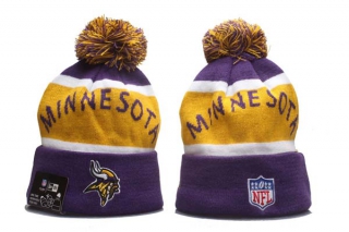 NFL Minnesota Vikings New Era Purple Yellow Knit Beanie Hat 5010